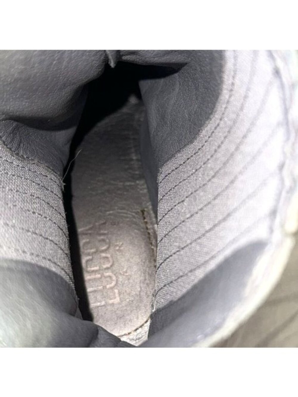 Gray Suede Ankle Boots With Block Heel & Stitch Detailing 8M Leather Upper Made - Picture 3 of 11